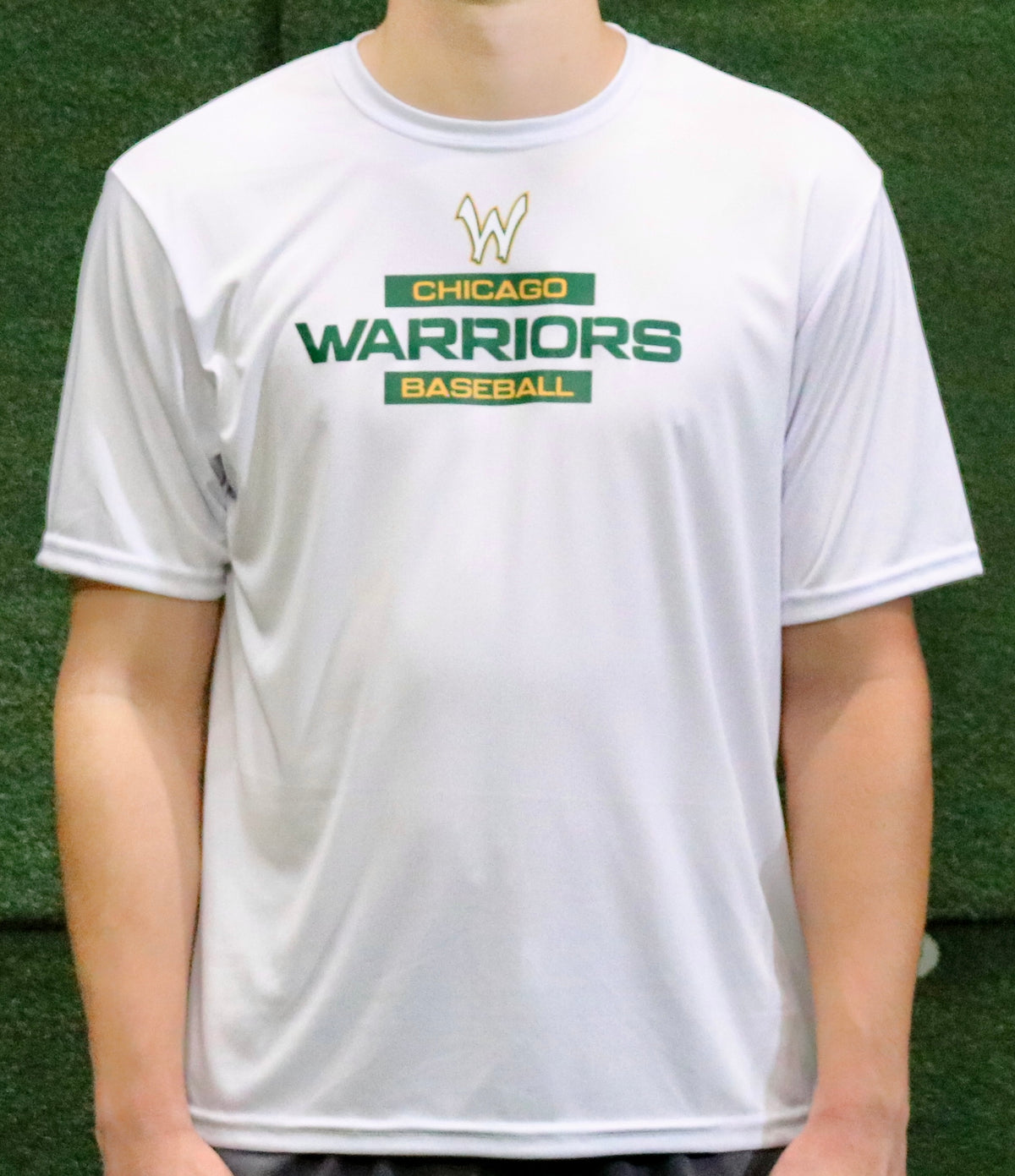 Warriors Baseball Tshirt- White