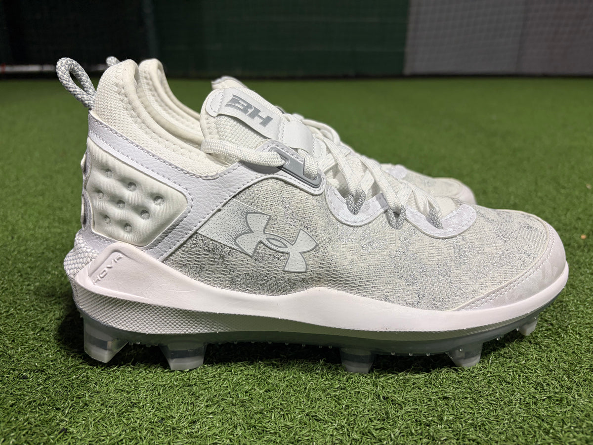 Under Armour Harper Elite TPU Molded Cleats Size 7 - White