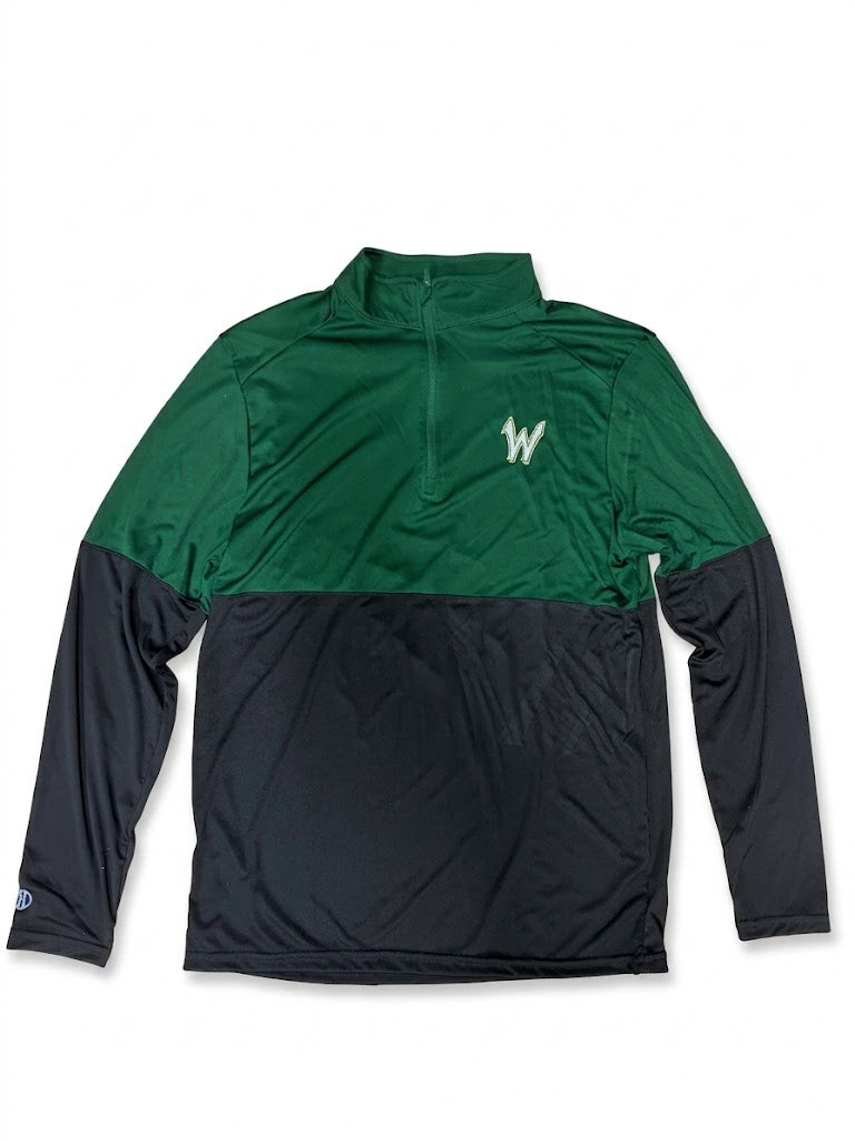 Warriors Black and Green Zip-up